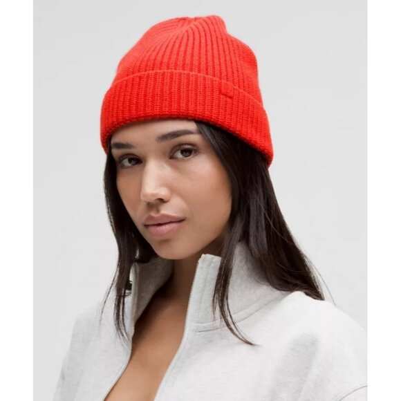 LULULEMON Close-Fit Wool-Blend Ribbed Knit Beanie NEW with tags - Picture 1 of 5